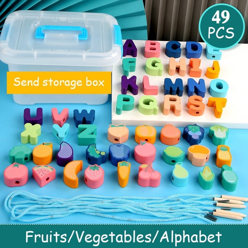 🎄 Promotion 48% OFF🎉 - Educational Lacing Beads
