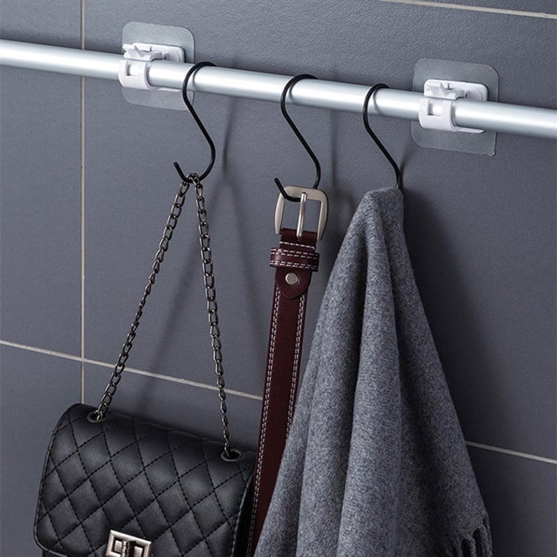 🔥 BIG SALE - 42% OFF🔥 Nail-Free Adjustable Curtain Rod Hooks(Set of 2)