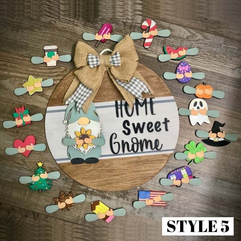 π₯ BIG SALE - 48% OFFπ₯π₯ π-Cute 3D Seasonal Interchangeable Gnome Door Hanger