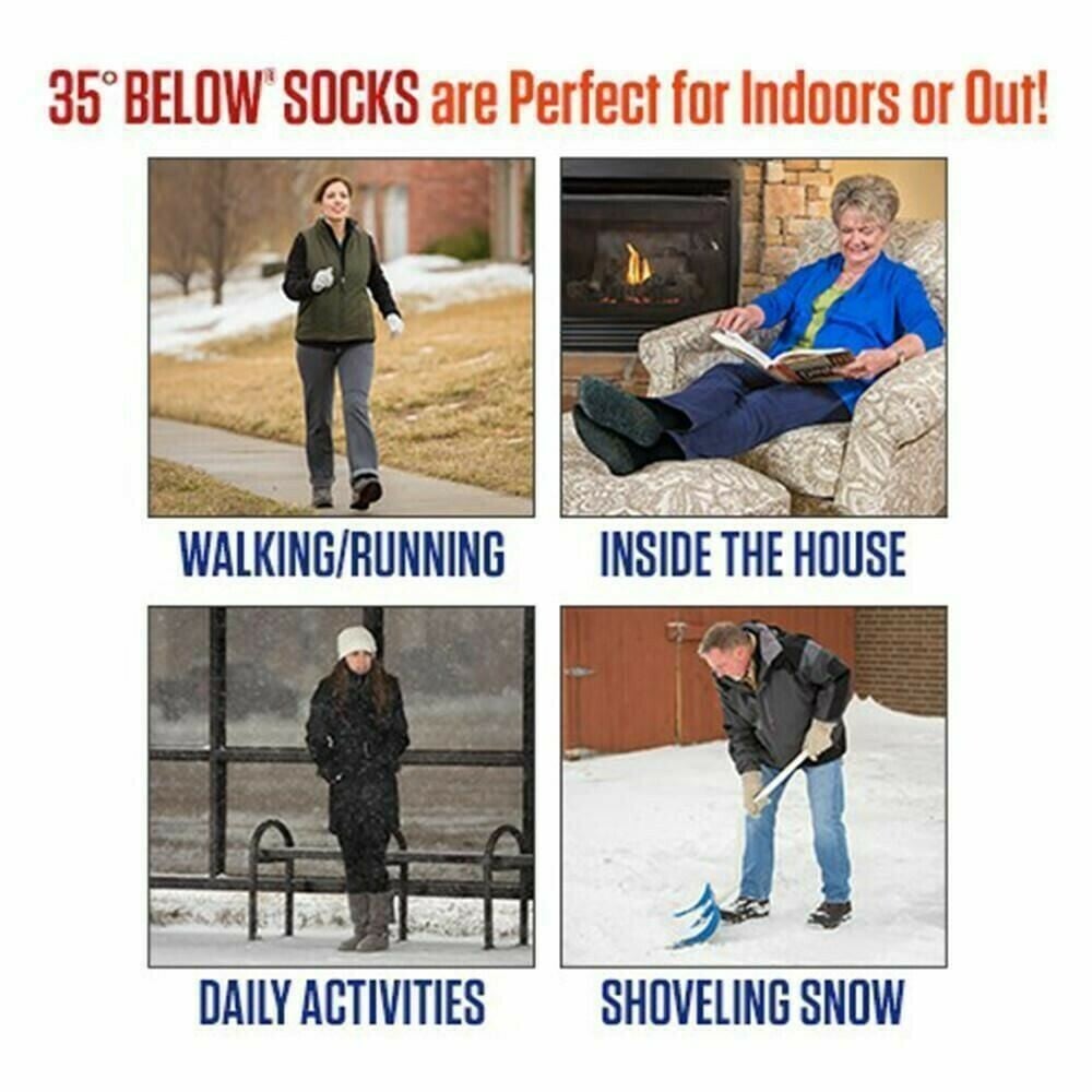 🔥🔥35ºF Below Ultimate Comfort Socks. 3 pairs in Black