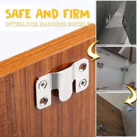 (đ2023 New Year Promotion - Save 49%)Stainless Steel Interlock Hanging Buckleđ„BUY 4 GET 2 FREE(6 PAIR)