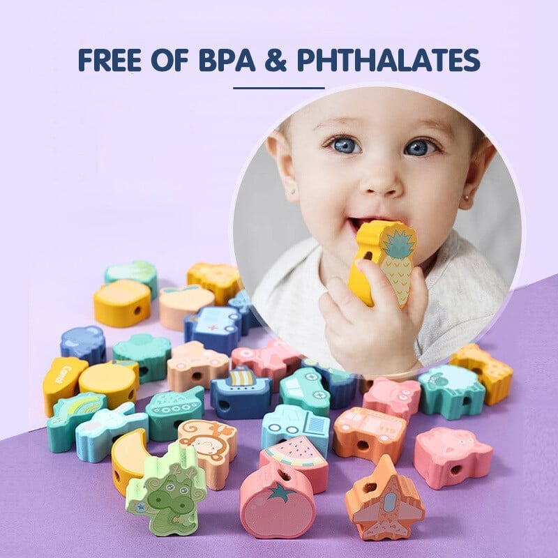 🎄 Promotion 48% OFF🎉 - Educational Lacing Beads