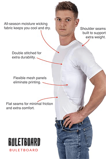 🔥 48% OFF-MEN/WOMEN'S CONCEALED LEATHER HOLSTER T-SHIRT (BUY 2 FREE SHIPPING)