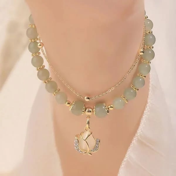 π₯ BUY 1 GET 1 FREE π--Lucky Wada Jade gold leaf bracelet