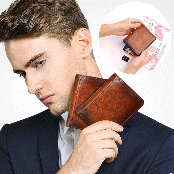 🎉 Promotion-47% OFF-🔒RFID🔒Genuine Leather Wallet for Men💰