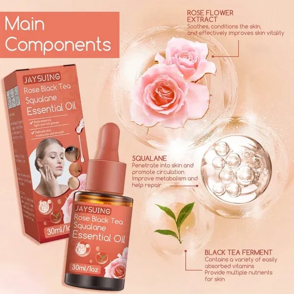🔥Rose Black Tea Squalane Essential Oil
