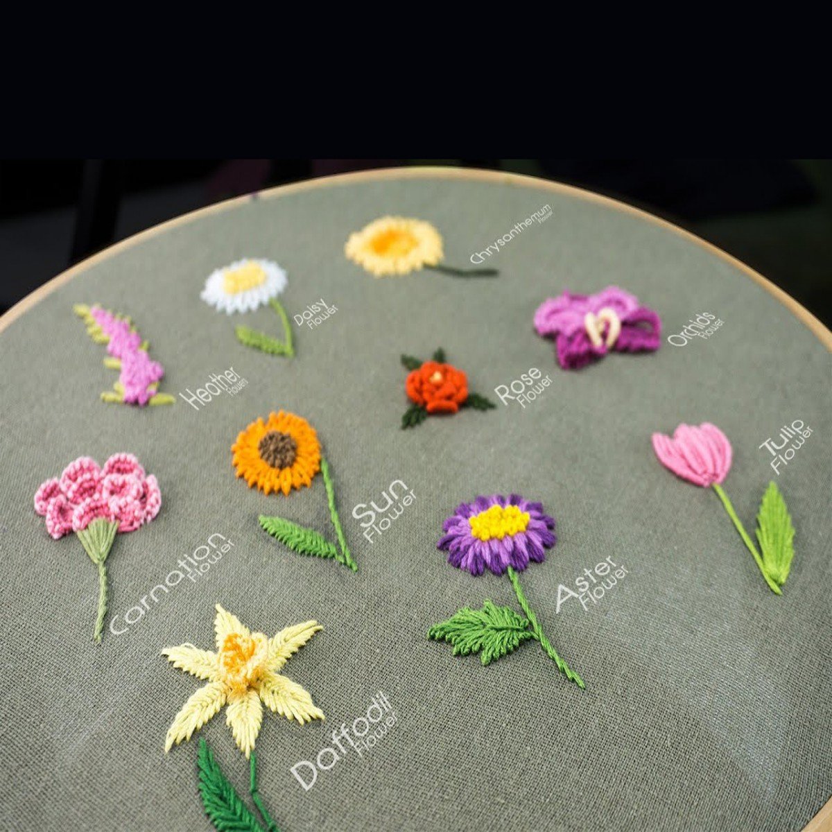 47% OFF - Perfect Gift - Embroidery Hoop Flower Kit for Beginner