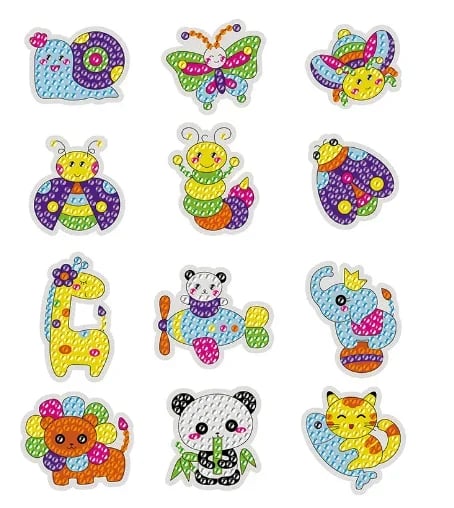 DIY children's free stick cartoon painting