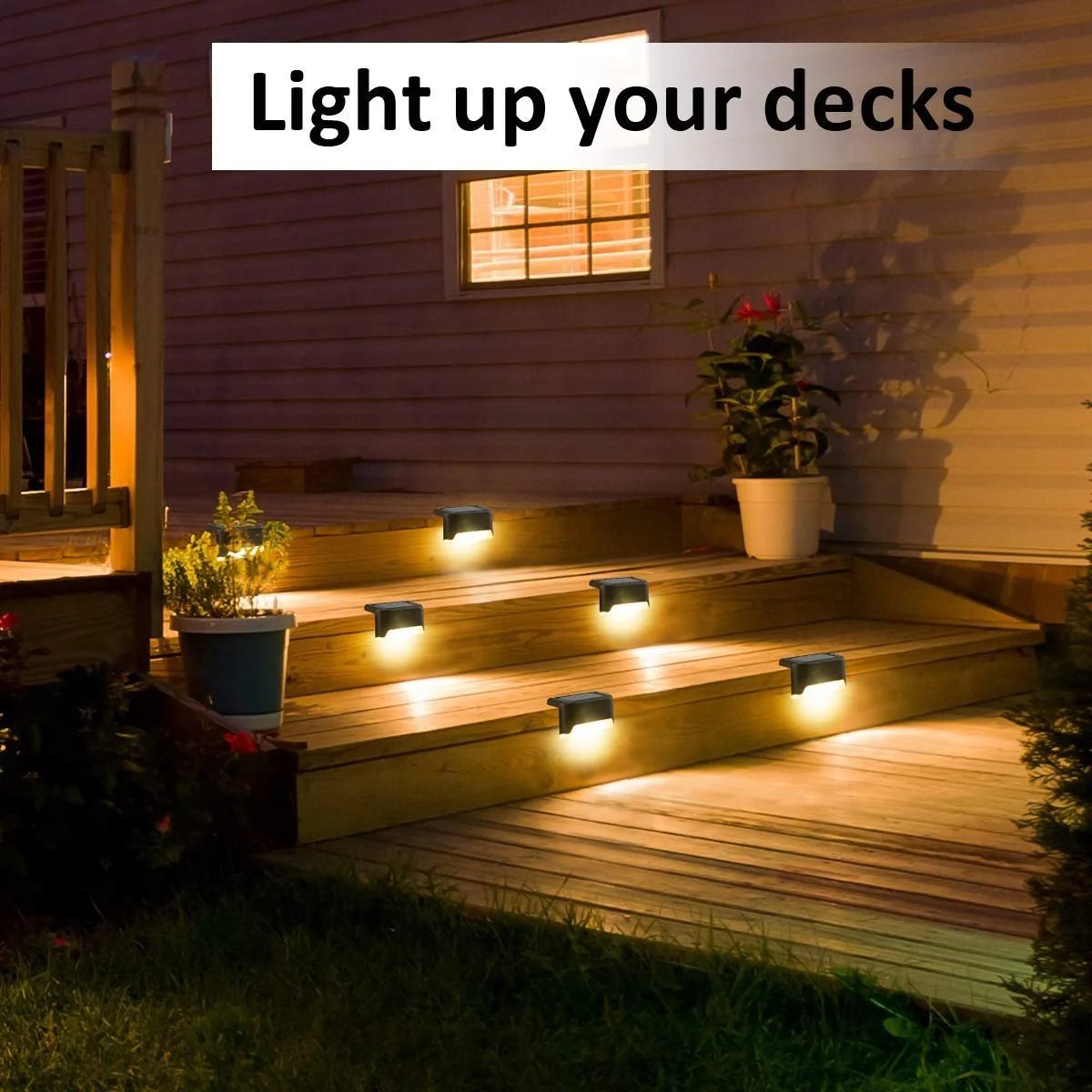 LED Solar Lamp Path Staircase Outdoor Waterproof Wall Lightš„BUY MORE SAVE MORE