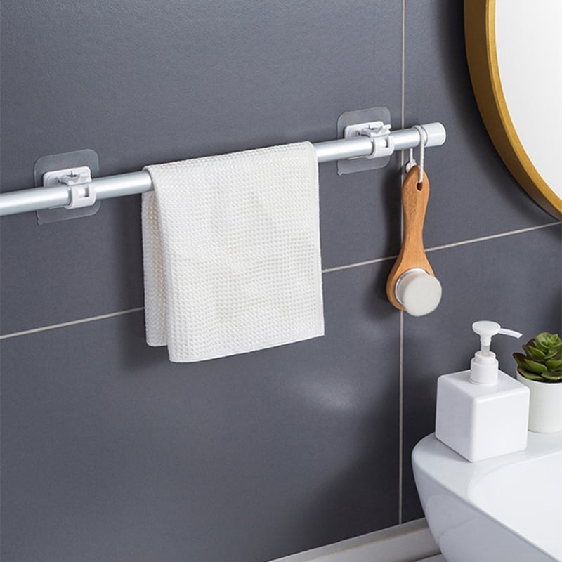 🔥 BIG SALE - 42% OFF🔥 Nail-Free Adjustable Curtain Rod Hooks(Set of 2)