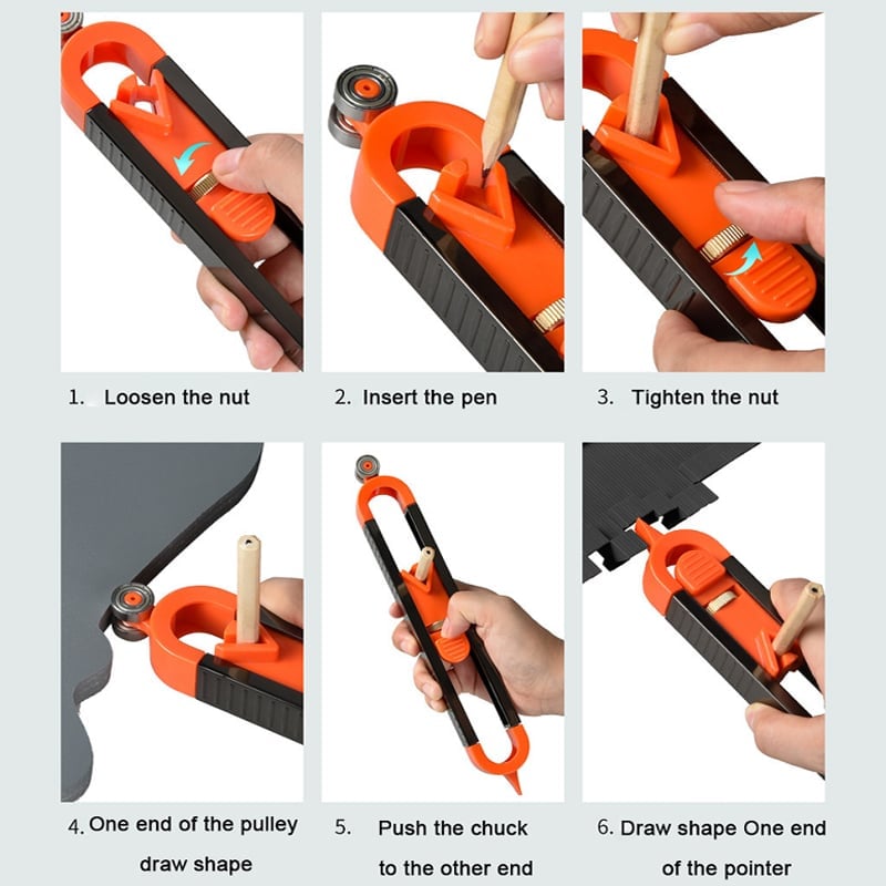 (🔥Hot Sale-Save 48% OFF) Precise Edge Corner Measuring Profile Duplicator⚡BUY 2 GET EXTRA 48% OFF