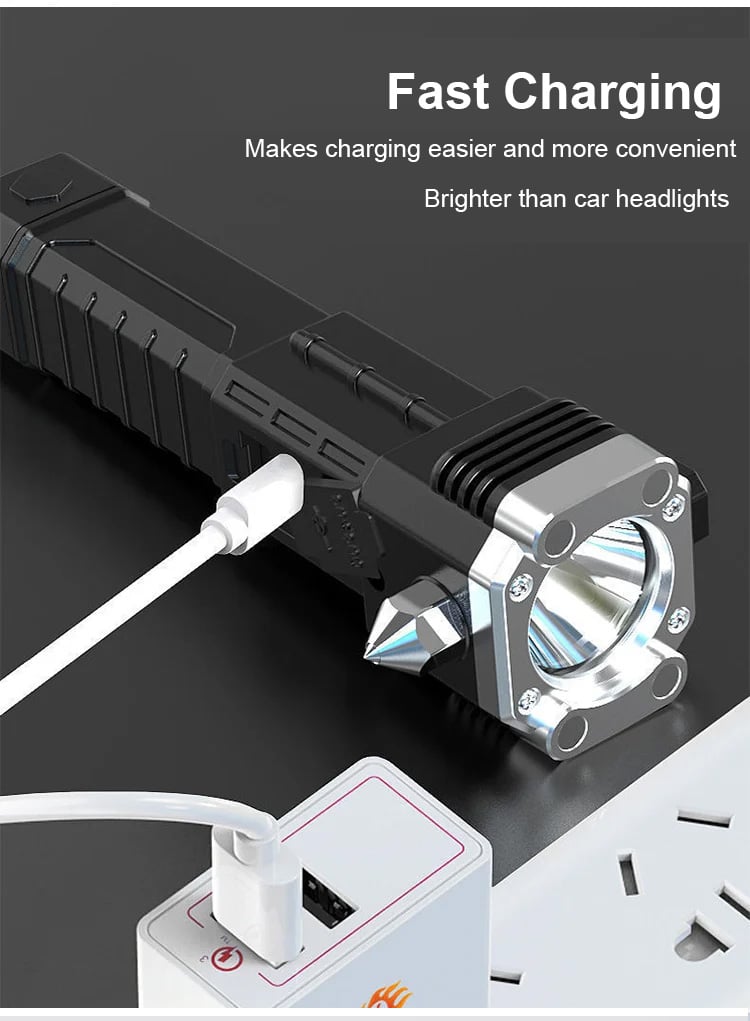 49% 0FF ๐ฅ๐ฅ - Super Bright Rechargeable LED Handheld Flashlight Portable