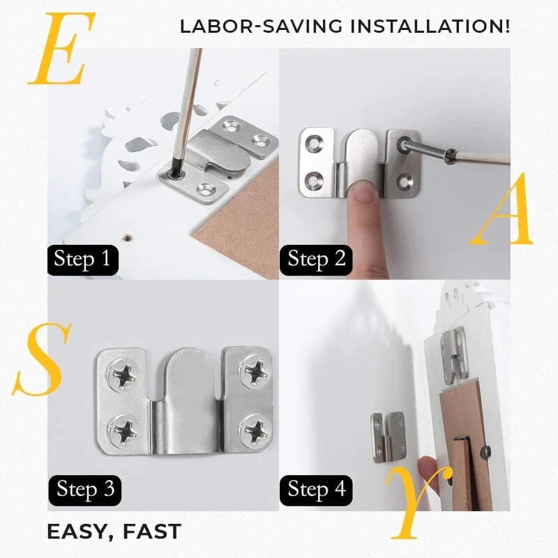 (đ2023 New Year Promotion - Save 49%)Stainless Steel Interlock Hanging Buckleđ„BUY 4 GET 2 FREE(6 PAIR)