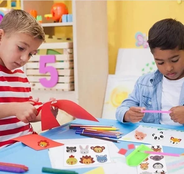 DIY children's free stick cartoon painting
