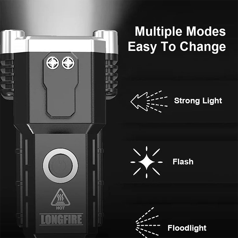 49% 0FF ๐ฅ๐ฅ - Super Bright Rechargeable LED Handheld Flashlight Portable
