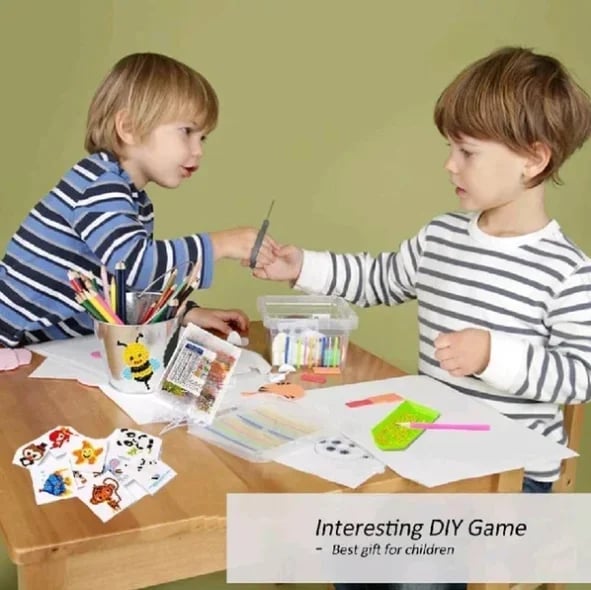DIY children's free stick cartoon painting