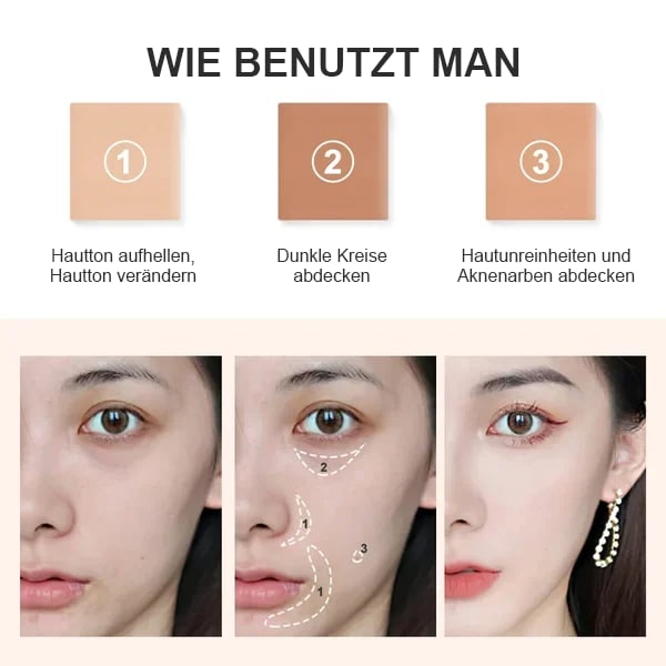 🔥 BIG SALE - 47% OFF🔥🎁Dreifarbiger Concealer - Feuchtigkeitsspendend und langanhaltend💦