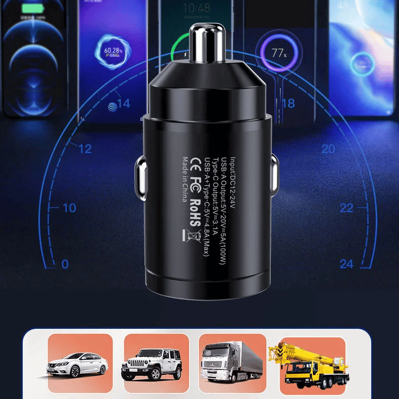 🔥 BIG SALE - 47% OFF🔥Multi Compatible 100W Fast Charging Car Charger