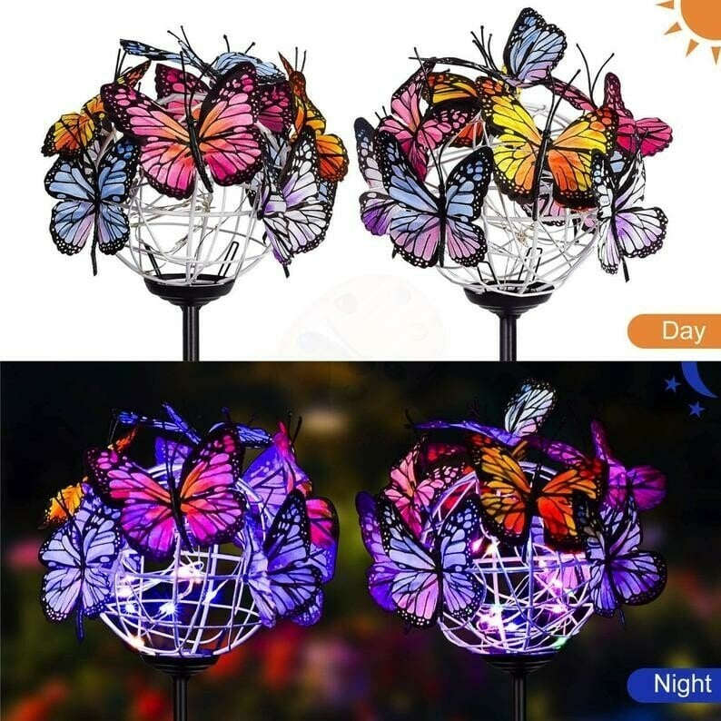 🔥BIG SALE - 47% OFF🔥Solar Stake Lights Butterflies Decor Lights ( BUY 1 GET 1 FREE )