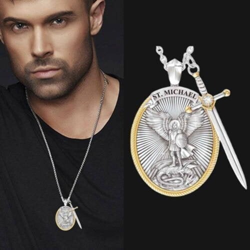🔥 BIG SALE - 48% OFF🔥🔥🎁St. Michael Archangel Pendant (Necklace)