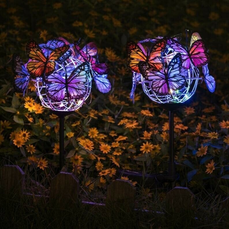 🔥BIG SALE - 47% OFF🔥Solar Stake Lights Butterflies Decor Lights ( BUY 1 GET 1 FREE )