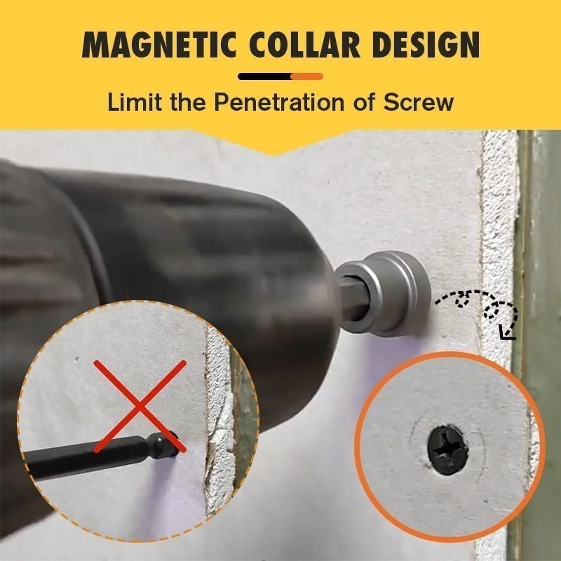(🎅HOT SALE NOW-49% OFF) Magnetic Collar Positioning Screwdriver Bits (5PCS/SET)