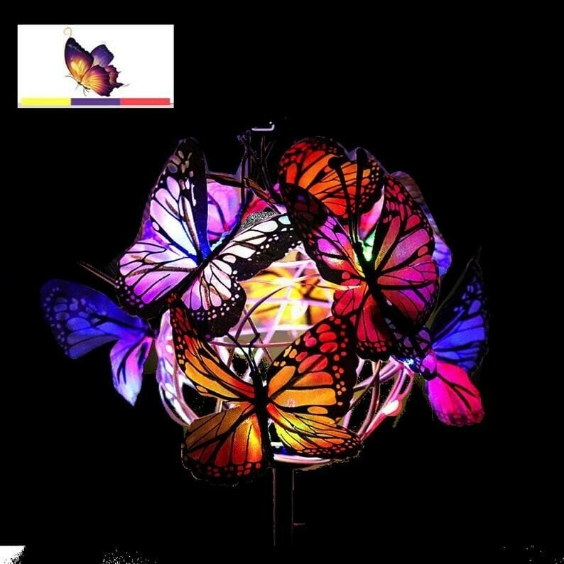 🔥BIG SALE - 47% OFF🔥Solar Stake Lights Butterflies Decor Lights ( BUY 1 GET 1 FREE )