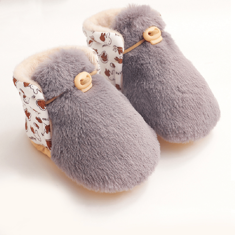 Baby Cartoon Plush Cotton Toddler Shoes