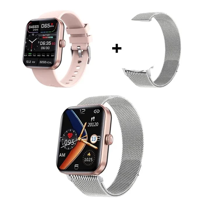 🔥🔥[All day monitoring of heart rate and blood pressure] Bluetooth fashion smartwatch(Buy 2 free shipping)