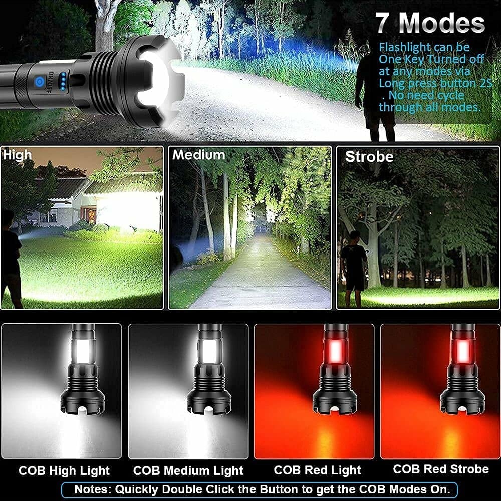 🔥  Promotion- SAVE 49%🔥🔥LED Rechargeable Tactical Laser Flashlight
