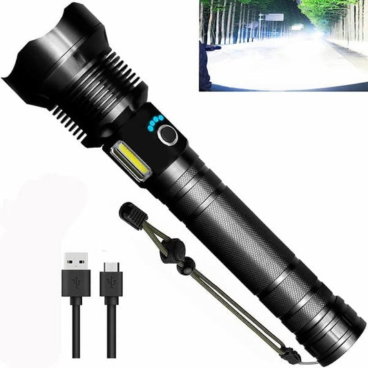 🔥 BIG SALE - 48% OFF🔥🔥 - LED Rechargeable Tactical Laser Flashlight 90000 High Lumens