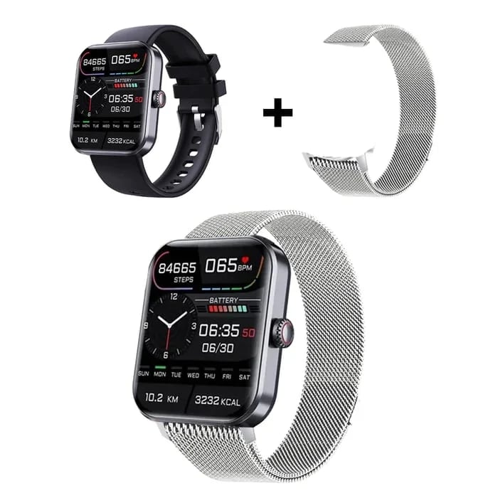 🔥🔥[All day monitoring of heart rate and blood pressure] Bluetooth fashion smartwatch(Buy 2 free shipping)