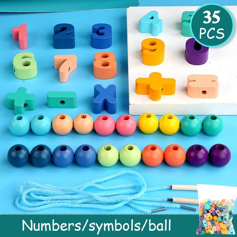 🎄  Promotion 48% OFF🎉 - Educational Lacing Beads