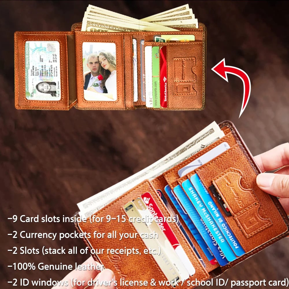 🎉  Promotion-47% OFF-🔒RFID🔒Genuine Leather Wallet for Men💰
