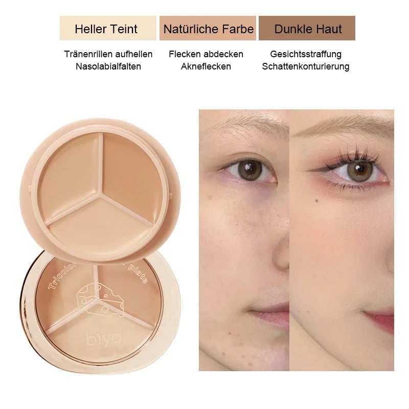 🔥 BIG SALE - 47% OFF🔥🎁Dreifarbiger Concealer - Feuchtigkeitsspendend und langanhaltend💦