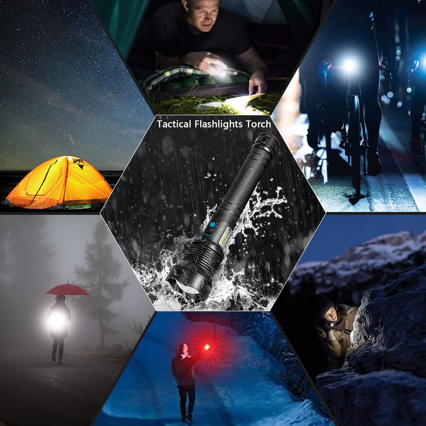 🔥  Promotion- SAVE 49%🔥🔥LED Rechargeable Tactical Laser Flashlight
