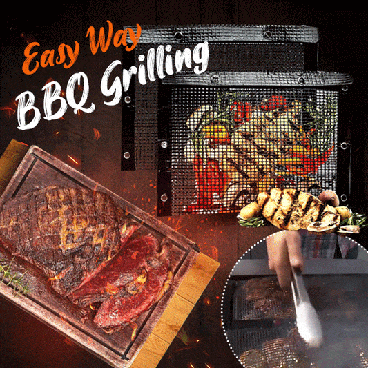 🔥 BIG SALE - 48% OFF🔥Reusable Non-Stick BBQ Mesh Grilling Bags