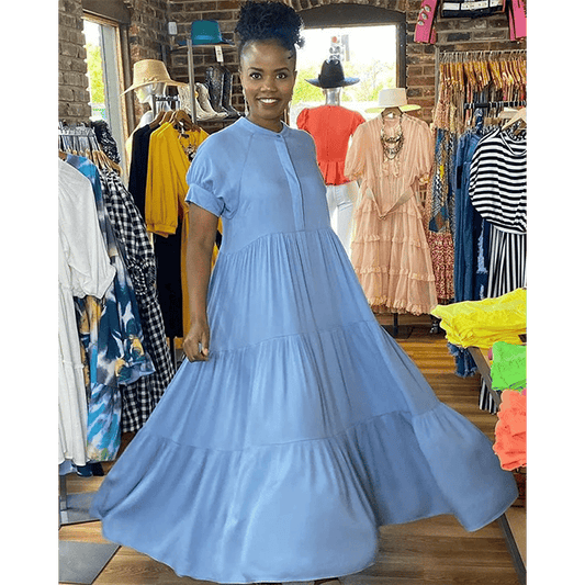 🔥  Promotion 48% OFF🔥🔥Tiered Midi Dress - Buy 2 Free Shipping