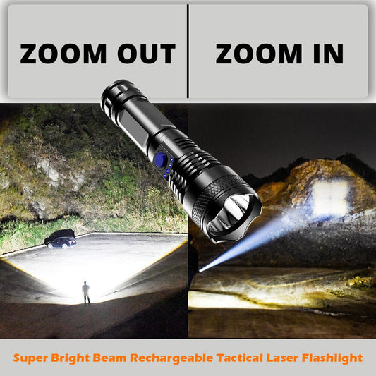 🔥  Promotion- SAVE 49%🔥🔥LED Rechargeable Tactical Laser Flashlight