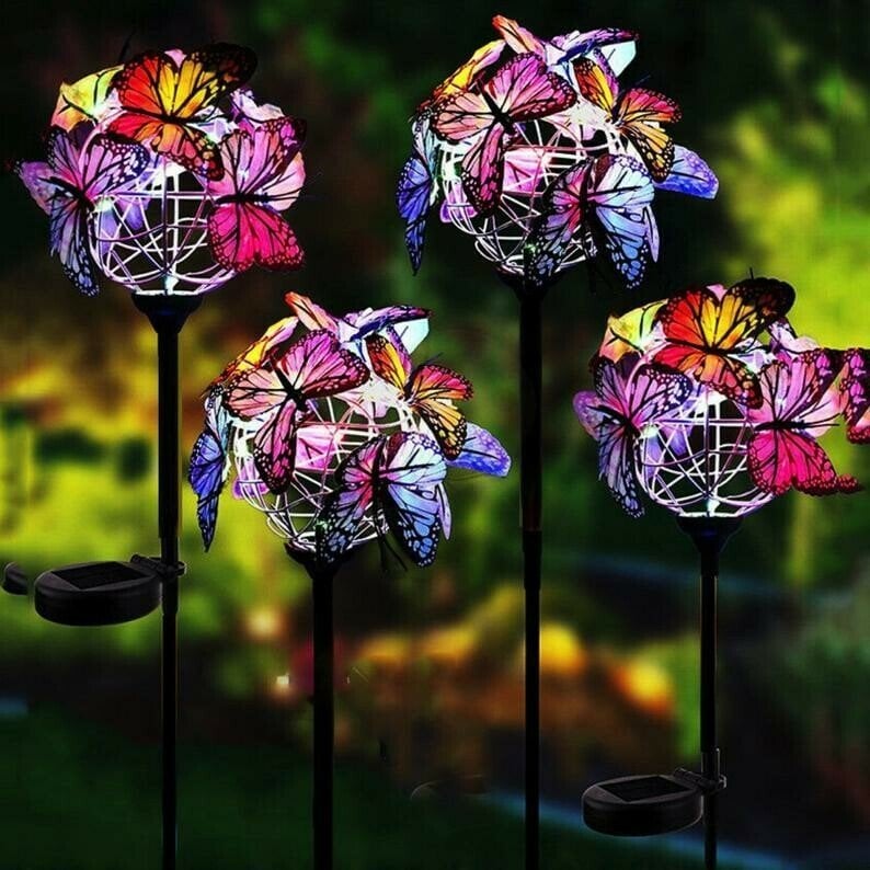 🔥BIG SALE - 47% OFF🔥Solar Stake Lights Butterflies Decor Lights ( BUY 1 GET 1 FREE )