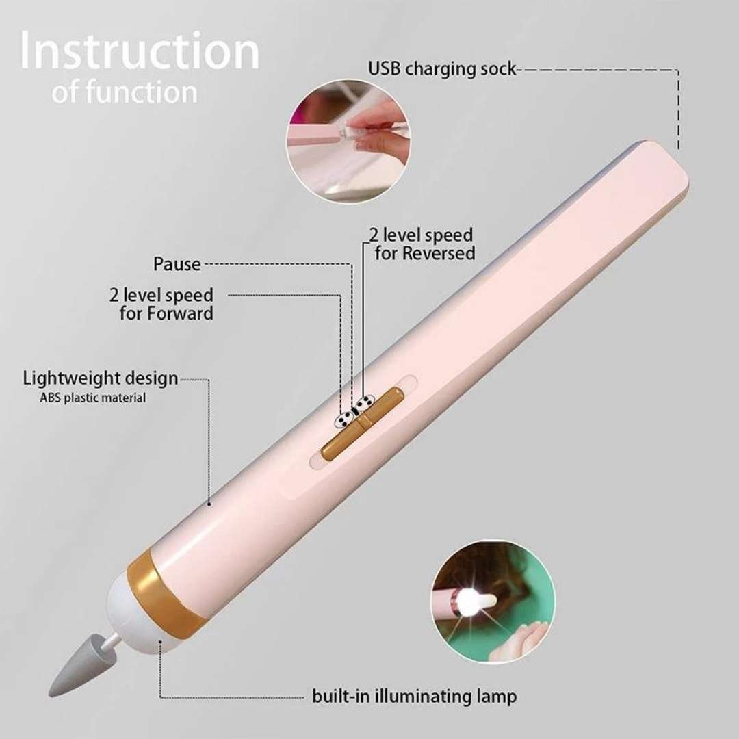 🔥  SALE 48% OFF🔥GLAMICS ELECTRIC PROFESSIONAL MANICURE NAIL MACHINE SET💅