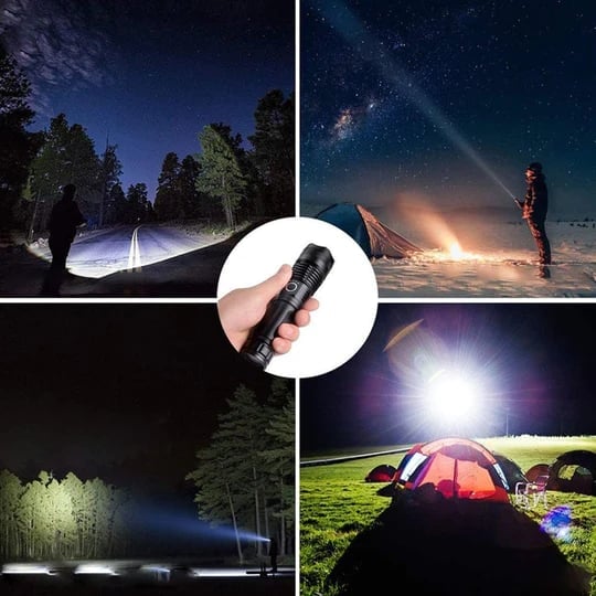 🔥 BIG SALE - 48% OFF🔥🔥 - LED Rechargeable Tactical Laser Flashlight 90000 High Lumens