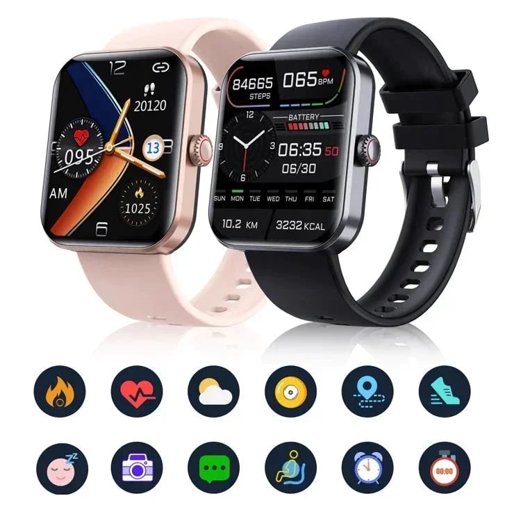🔥🔥[All day monitoring of heart rate and blood pressure] Bluetooth fashion smartwatch(Buy 2 free shipping)