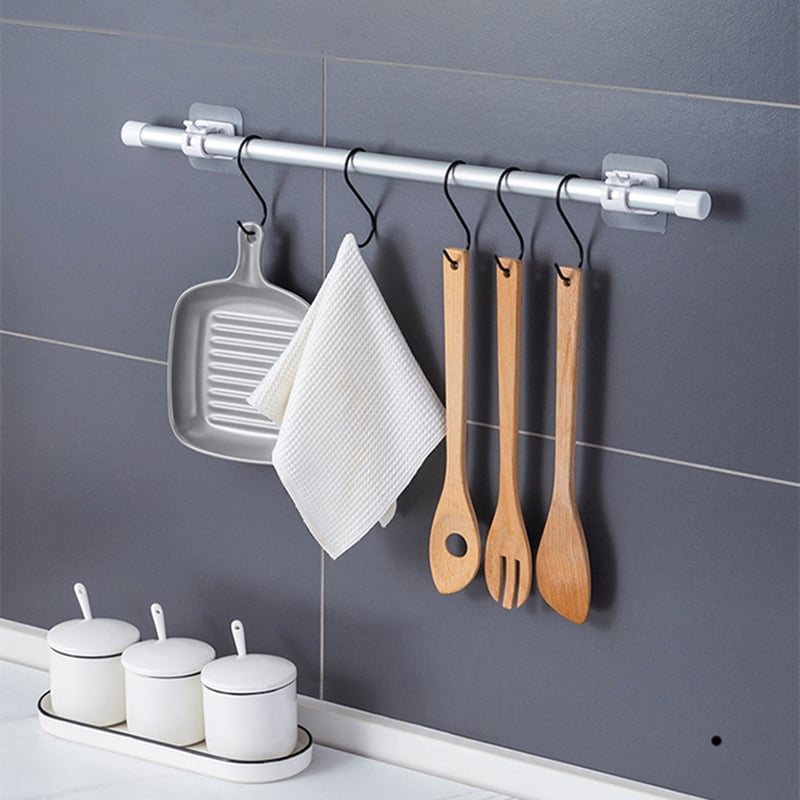 🔥 BIG SALE - 42% OFF🔥 Nail-Free Adjustable Curtain Rod Hooks(Set of 2)