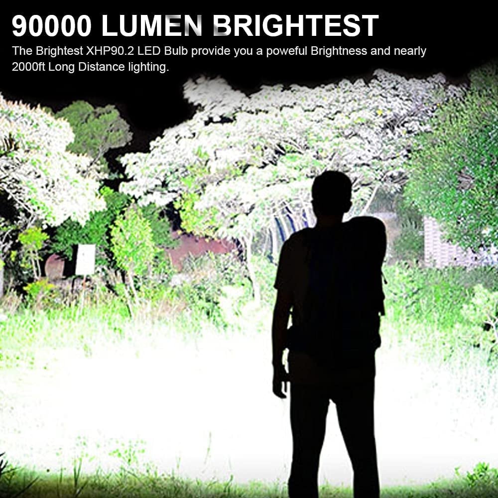 🔥 BIG SALE - 48% OFF🔥🔥 - LED Rechargeable Tactical Laser Flashlight 90000 High Lumens