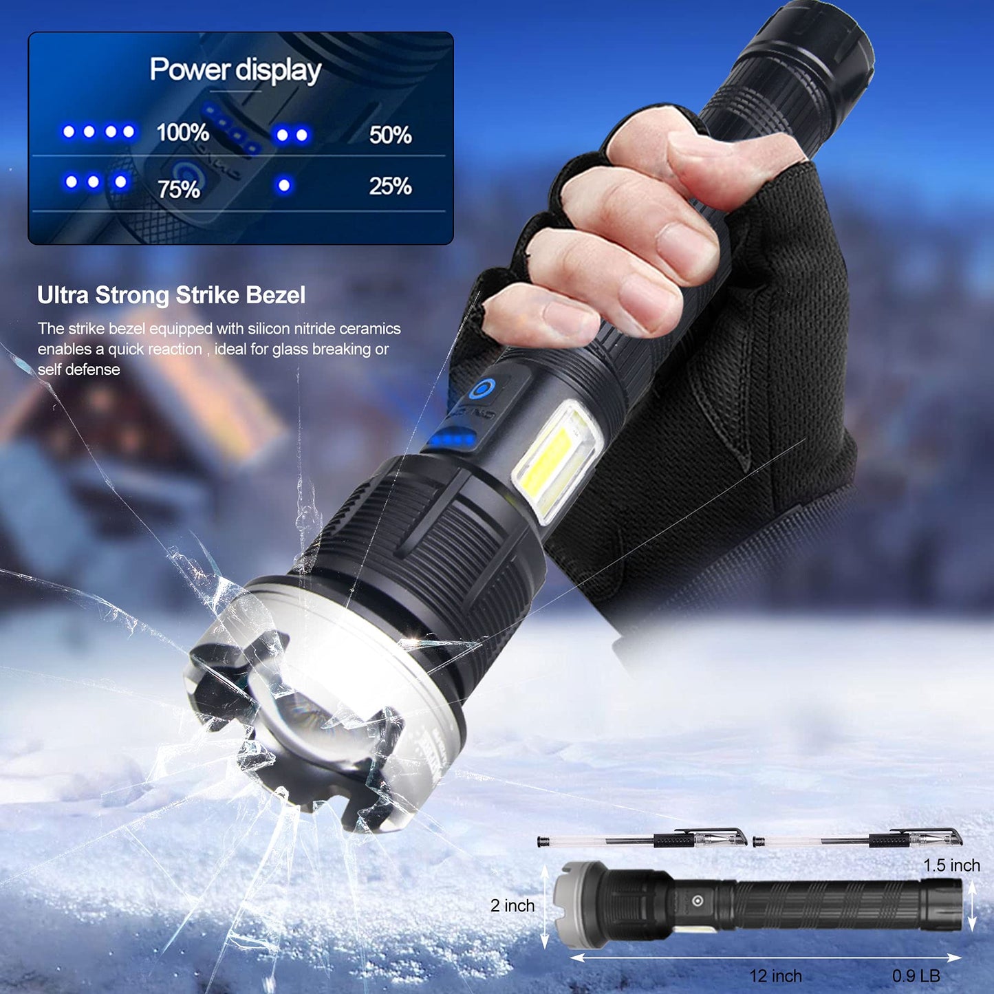 🔥  Promotion- SAVE 49%🔥🔥LED Rechargeable Tactical Laser Flashlight