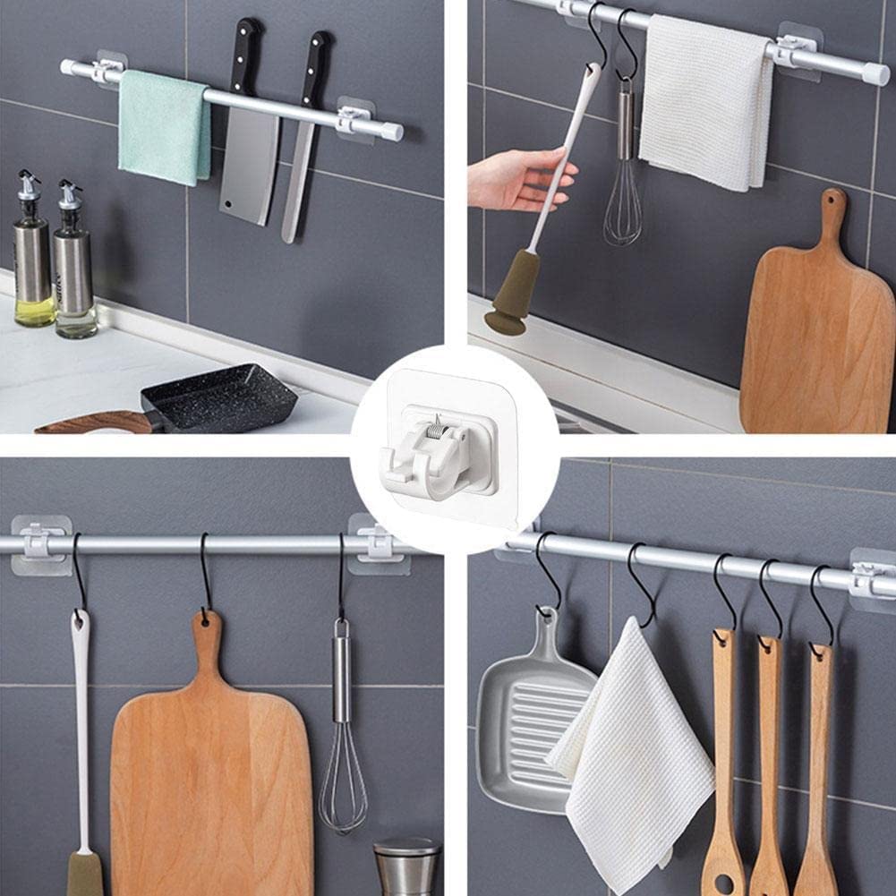 🔥 BIG SALE - 42% OFF🔥 Nail-Free Adjustable Curtain Rod Hooks(Set of 2)