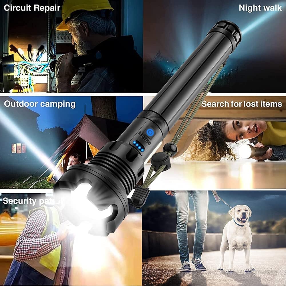🔥 BIG SALE - 48% OFF🔥🔥 - LED Rechargeable Tactical Laser Flashlight 90000 High Lumens